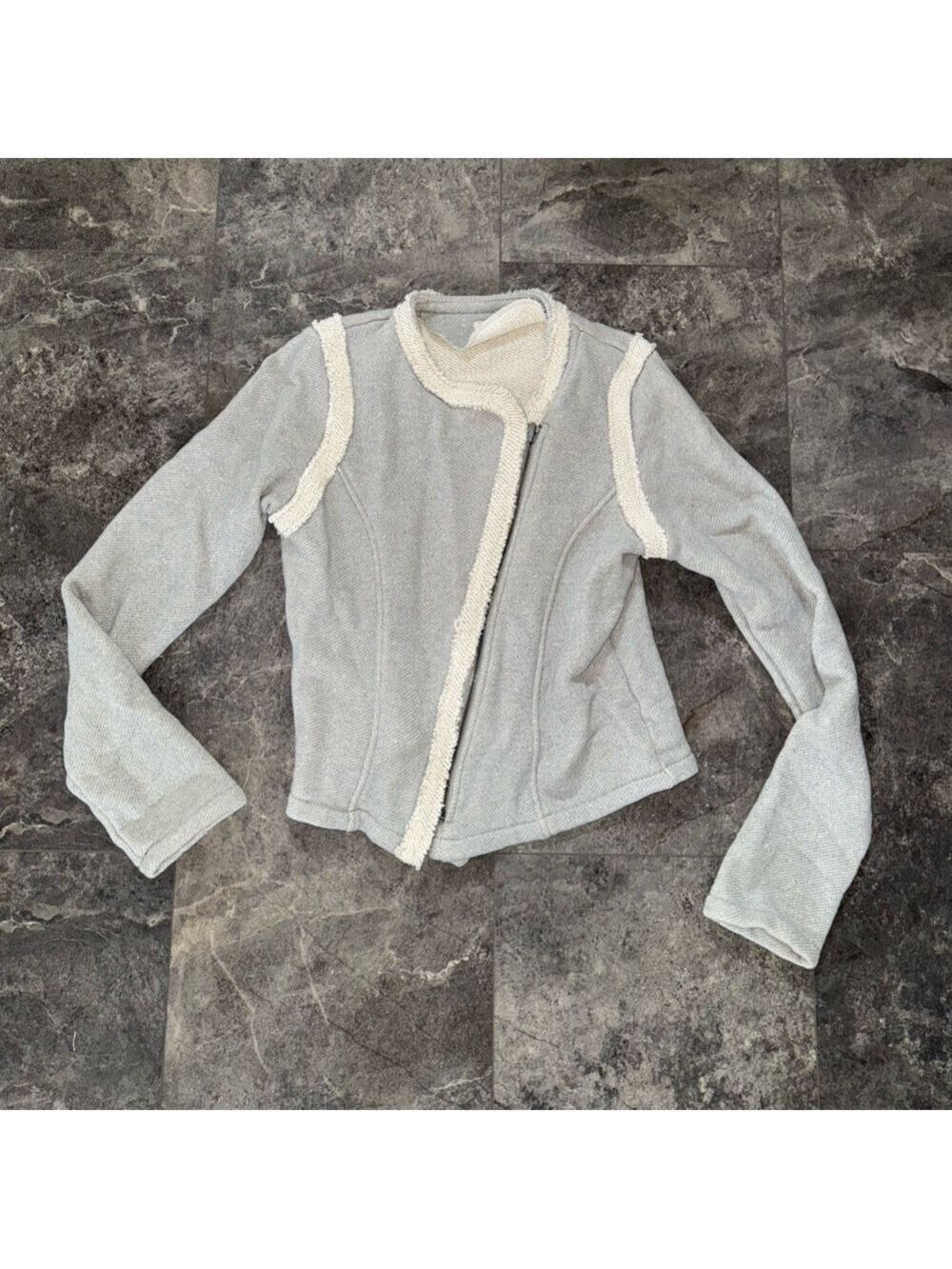 GAP Gray Zip Up Sweatshirt Size Medium